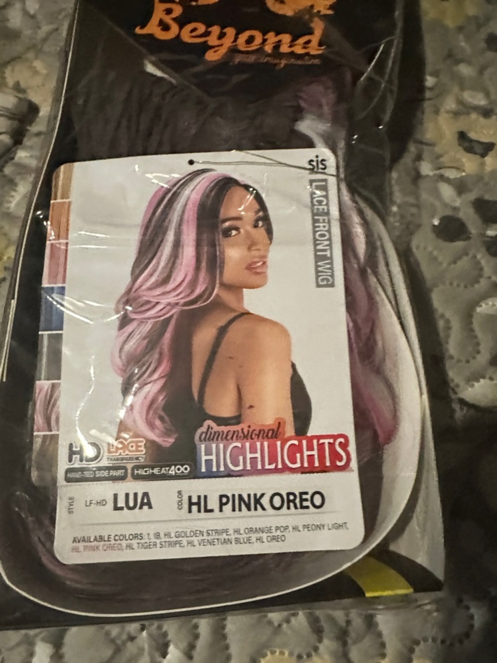 Sensational Dimensional Highlights Lace Front Wig - HL Pink Oreo